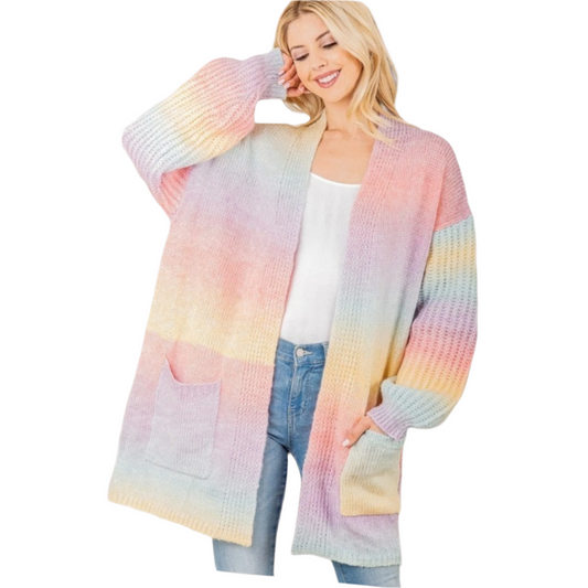 Women's Multi- Colored Cardigan