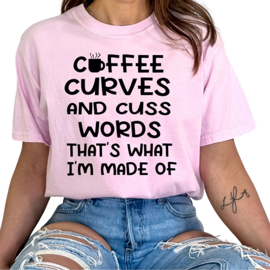 Coffee And Cuss Words Tee