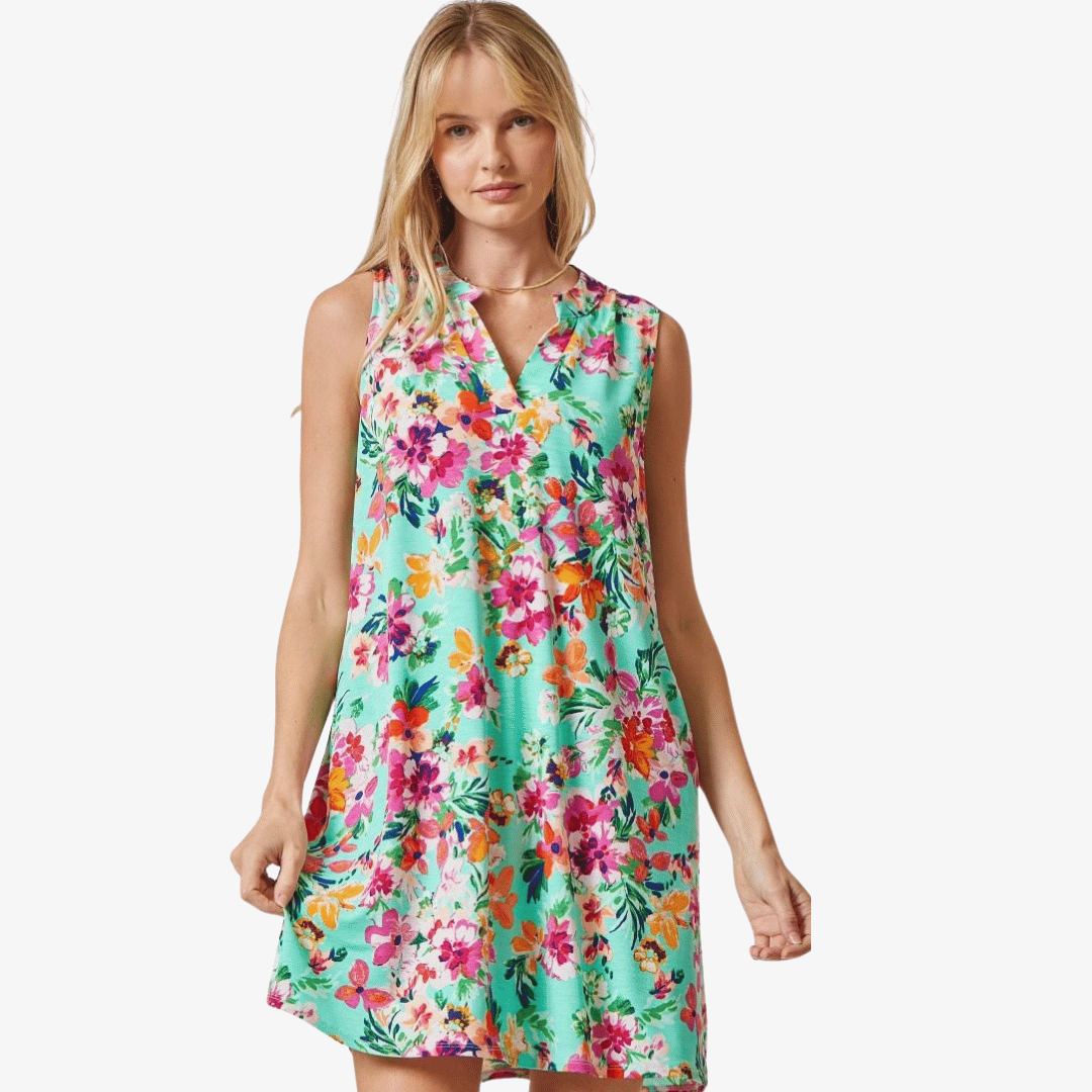 Lizzy Tank Dress In Floral By Dear Scarlett